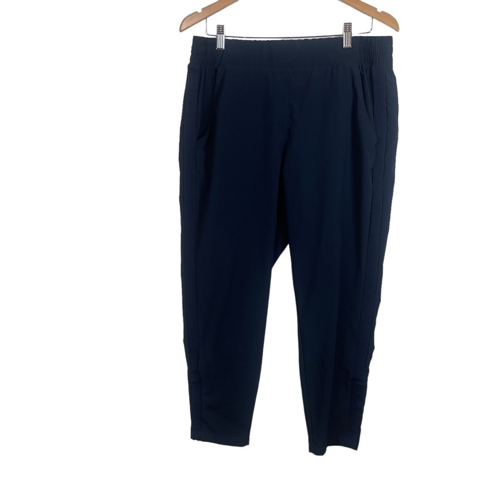 Calia Carrie Underwood Blue Activewear Elastic Waist Pants with Zippers at Ankle